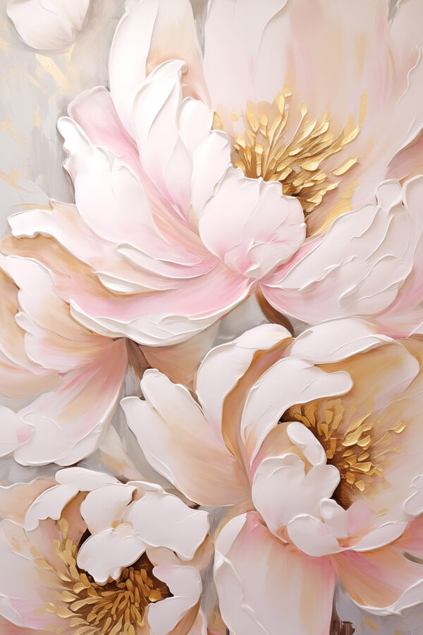 Delicate blooms in soft pastel hues Delicate blooms in soft pastel hues