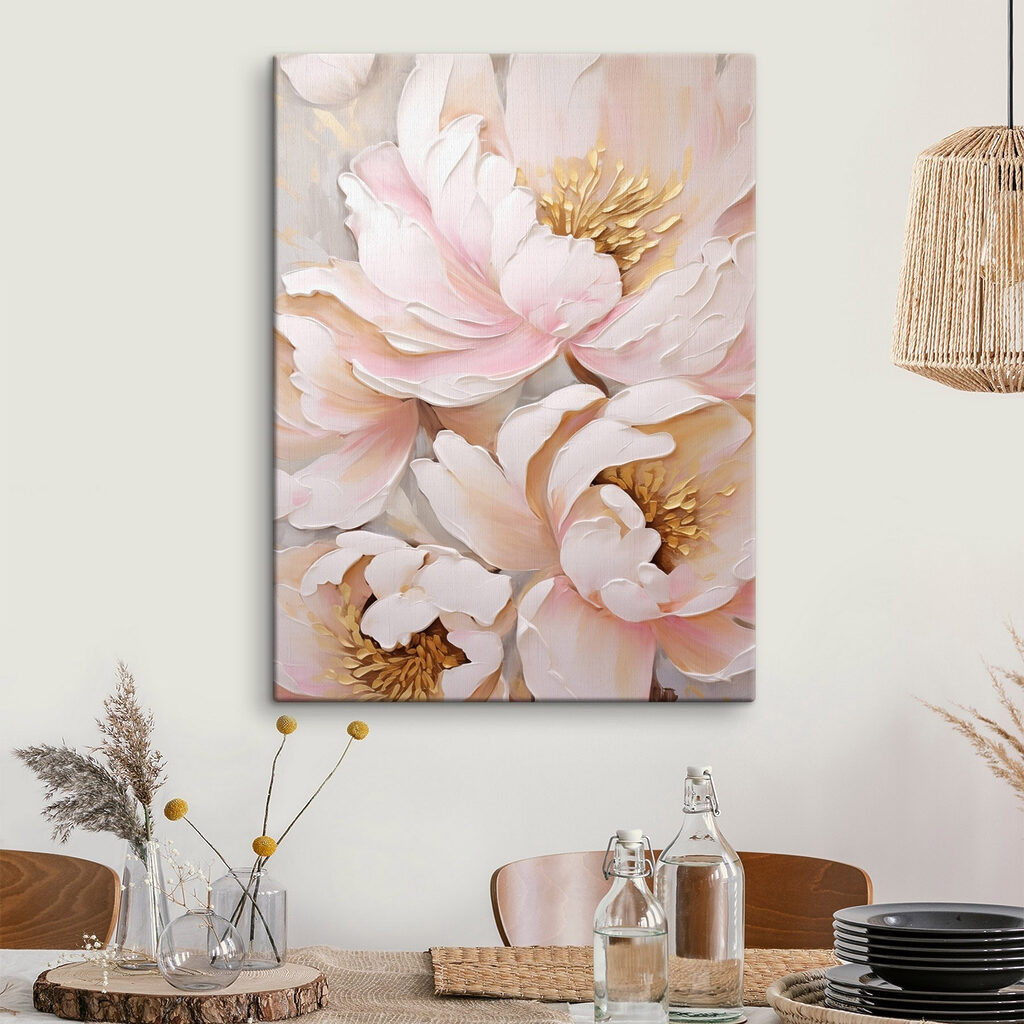 Delicate blooms in soft pastel hues Delicate blooms in soft pastel hues