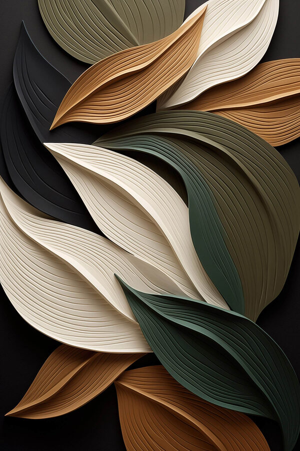 Elegant layers of flowing design Elegant layers of flowing design