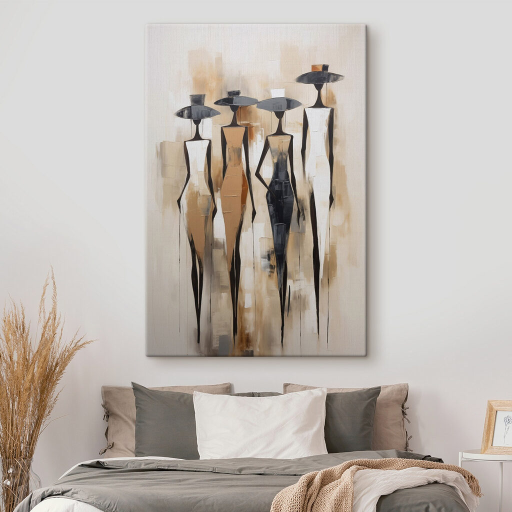 Painting of women in different colors Painting of women in different colors