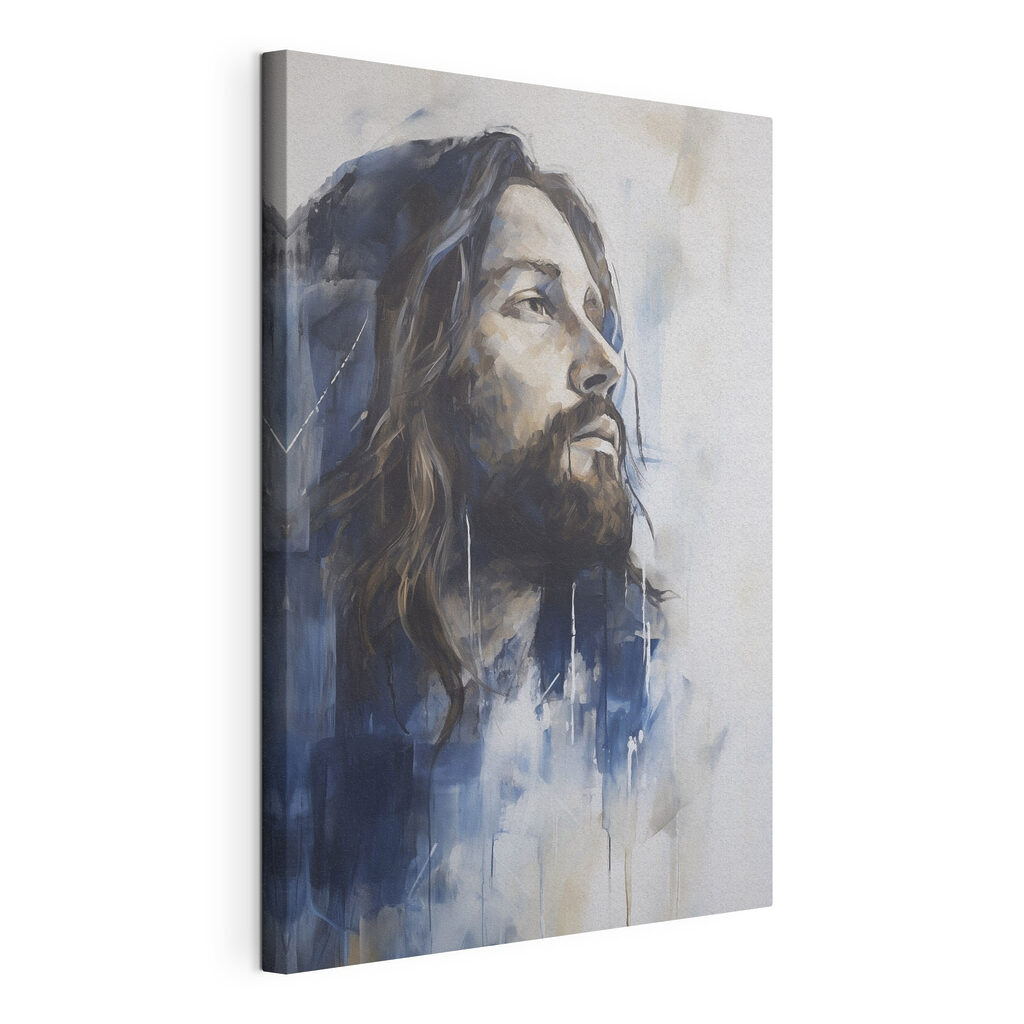 Painting of a man with long hair Painting of a man with long hair