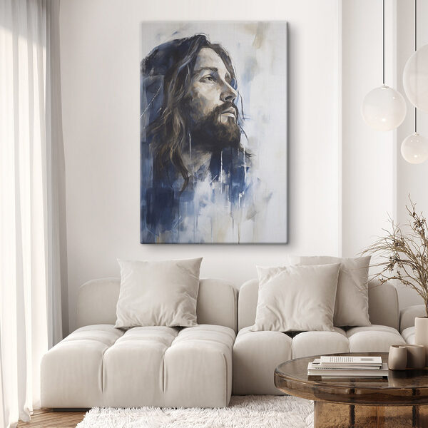 Painting of a man with long hair Painting of a man with long hair