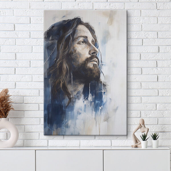 Painting of a man with long hair Painting of a man with long hair
