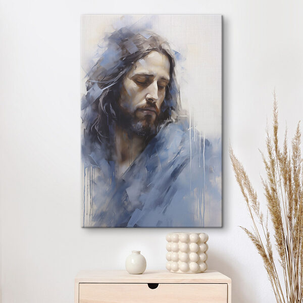 Painting of a man with long hair Painting of a man with long hair