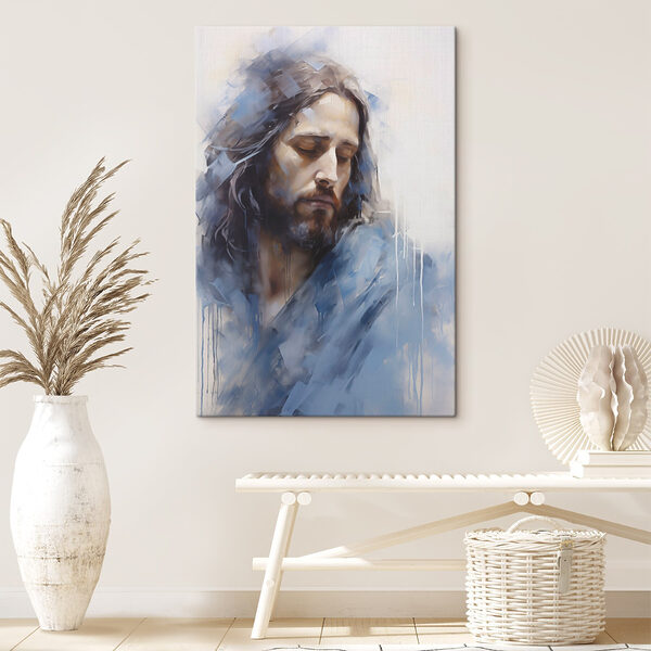 Painting of a man with long hair Painting of a man with long hair