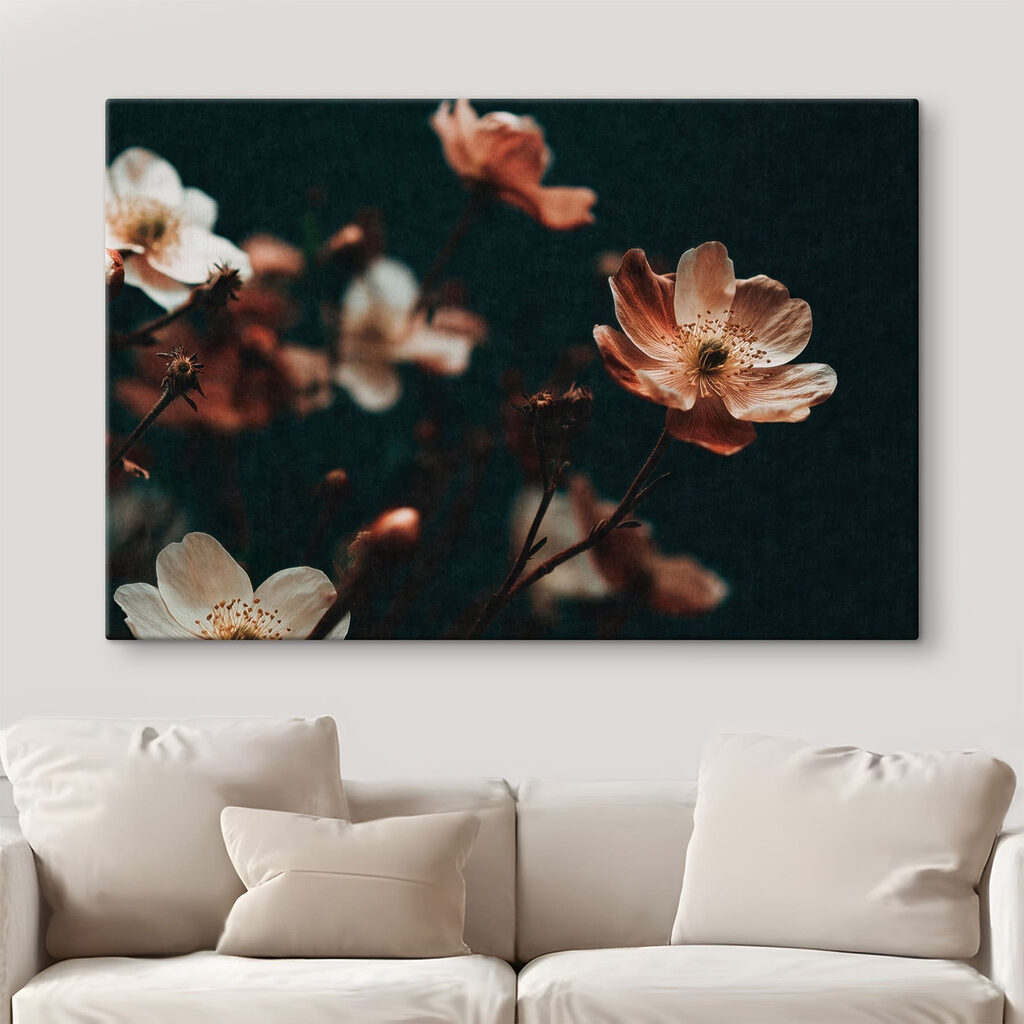 Delicate blooms in soft hues