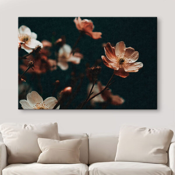 Delicate blooms in soft hues