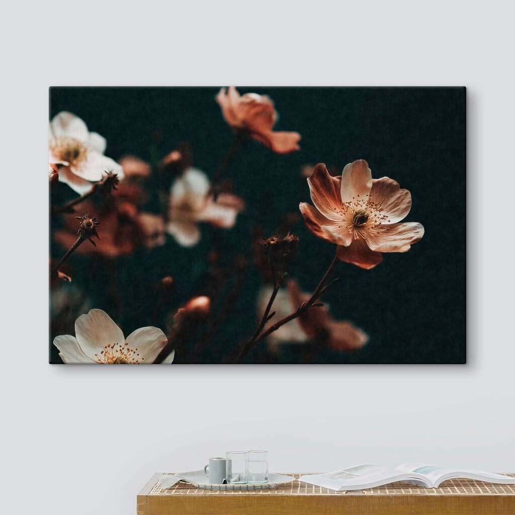Delicate blooms in soft hues
