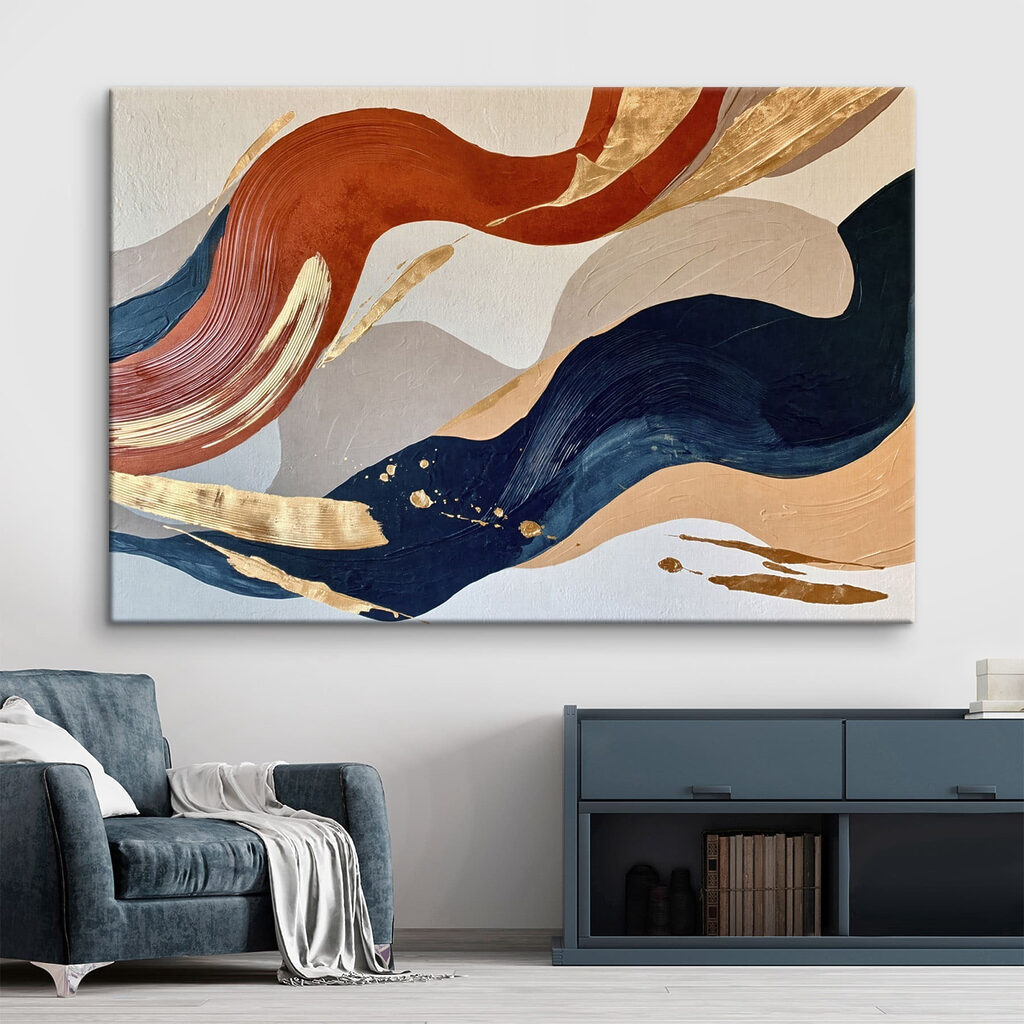 Colorful waves of artistic expression