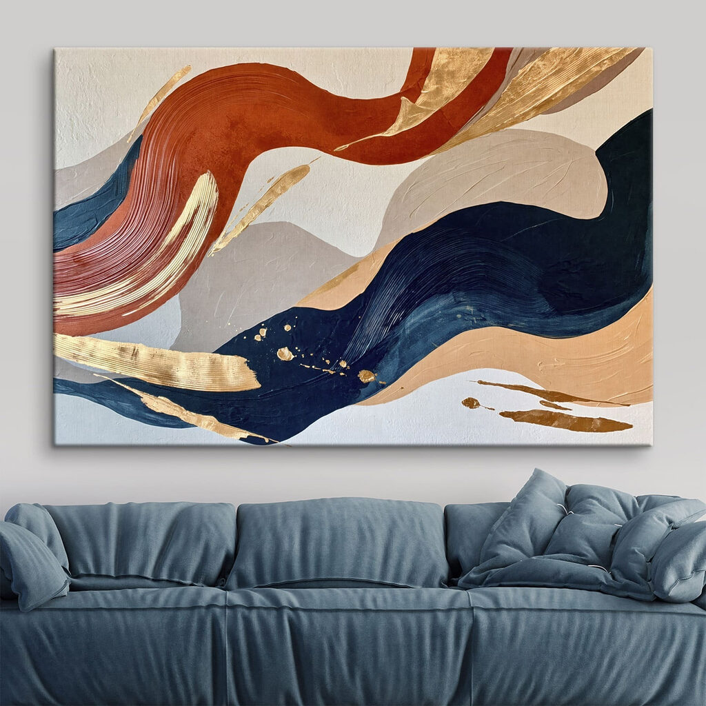 Colorful waves of artistic expression