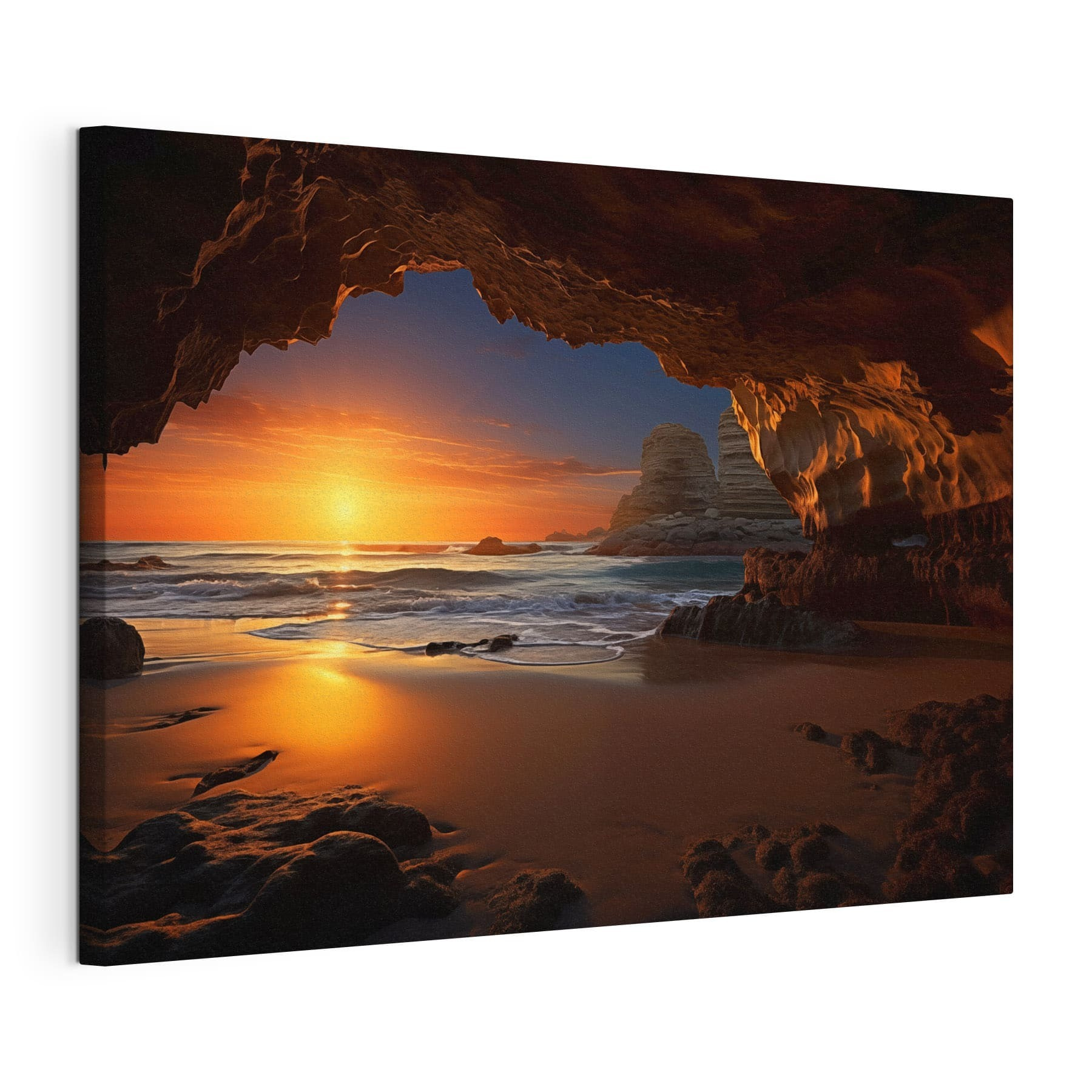 Sunset over a beach