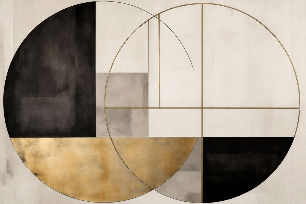 Painting of a circle and a circle Painting of a circle and a circle