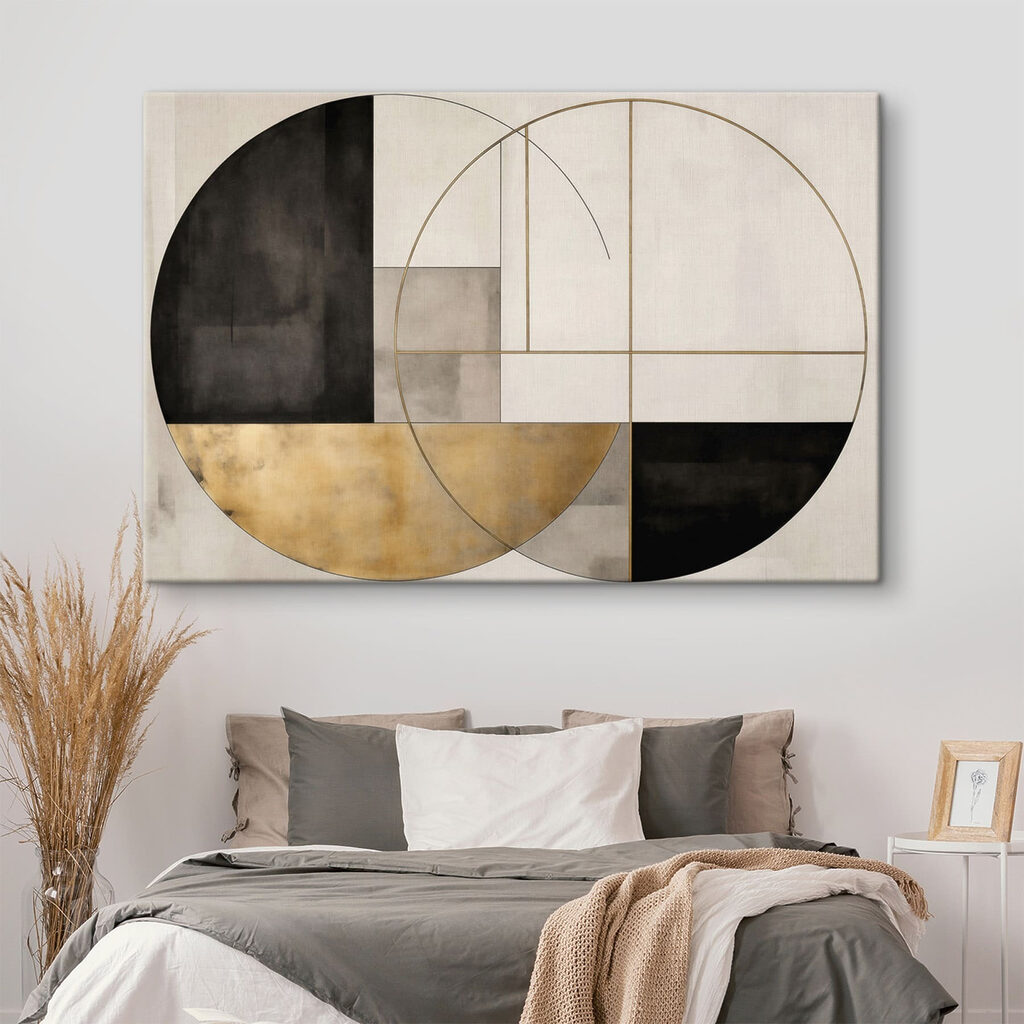 Painting of a circle and a circle Painting of a circle and a circle