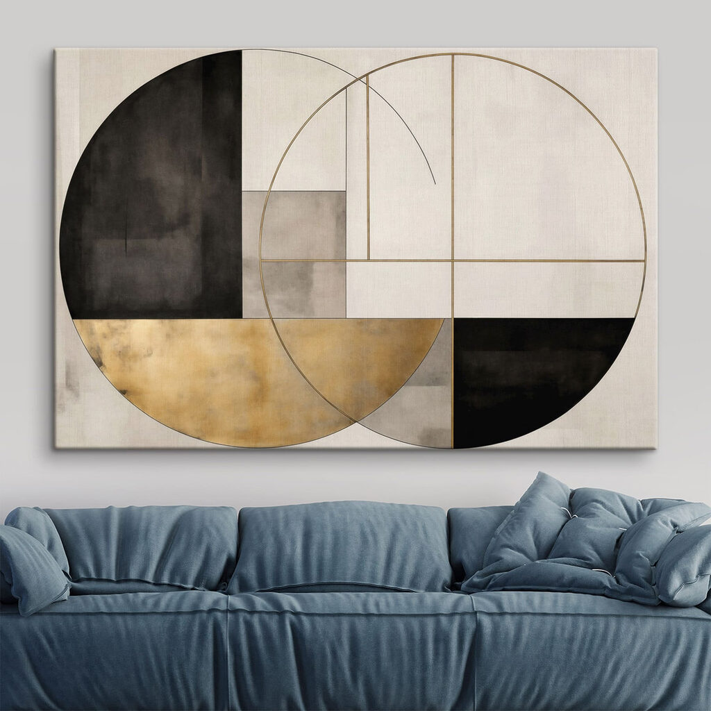 Painting of a circle and a circle Painting of a circle and a circle