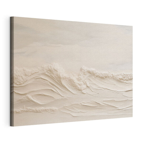 White sand with waves White sand with waves