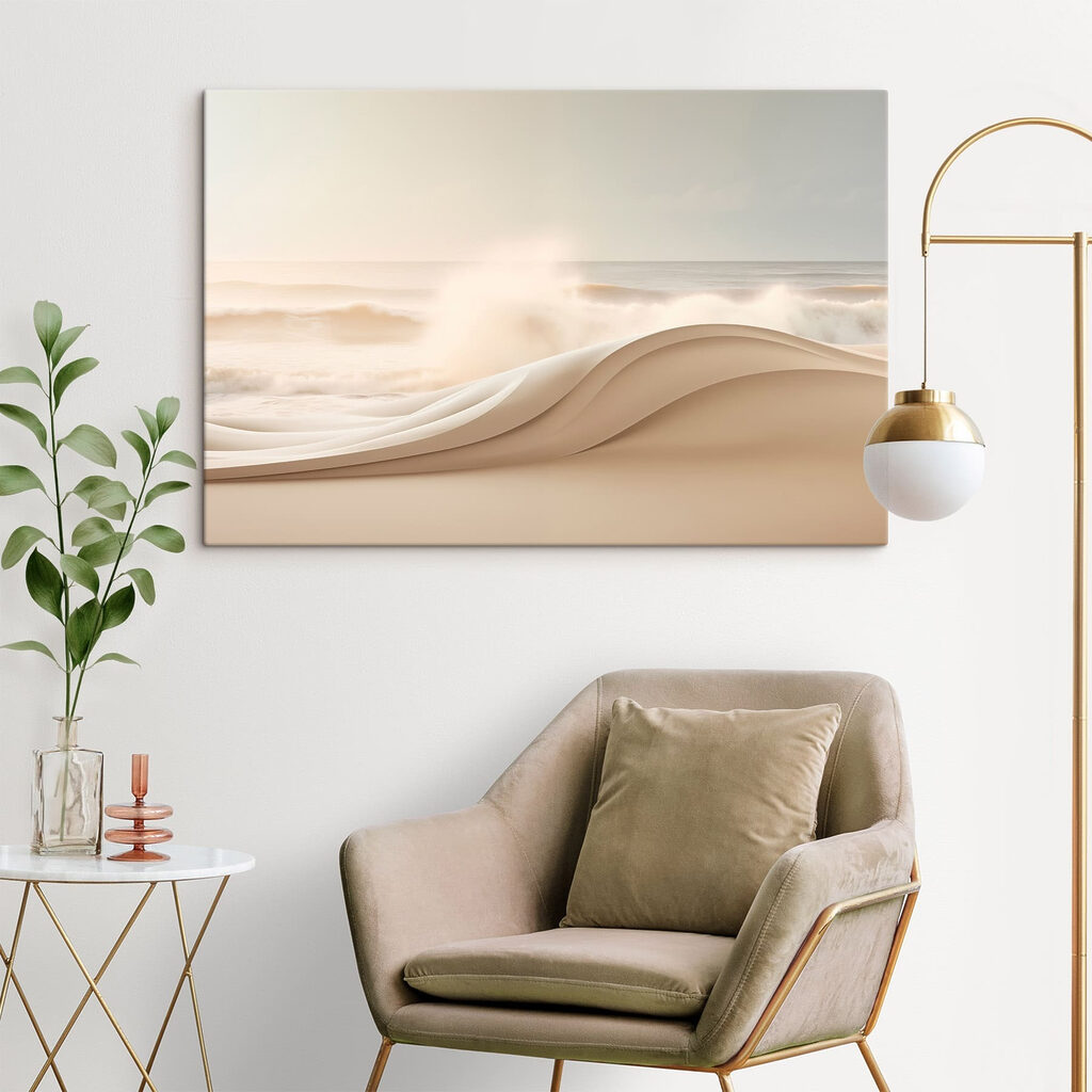 White wave on a beach