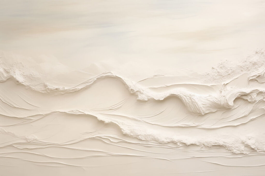White sand with waves White sand with waves