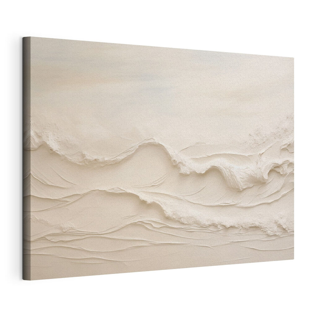 White sand with waves White sand with waves