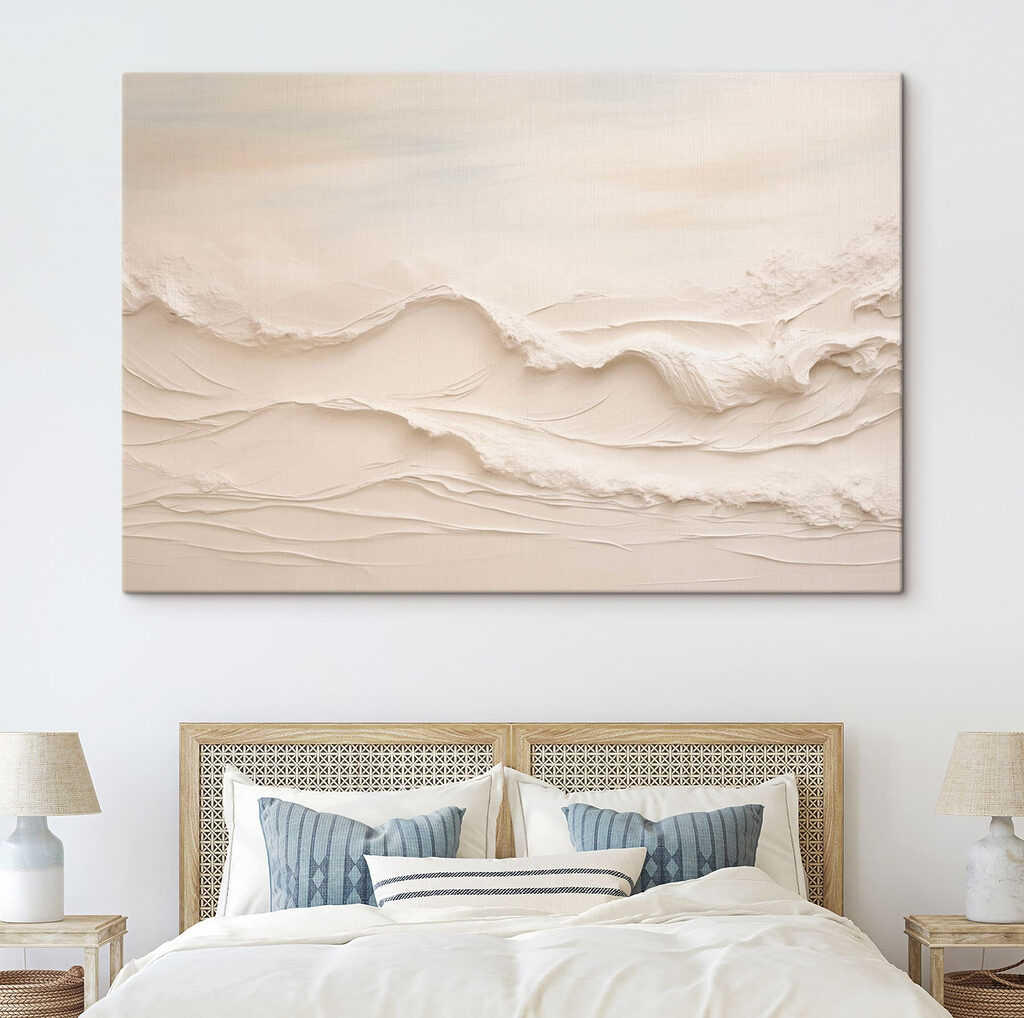 White sand with waves White sand with waves
