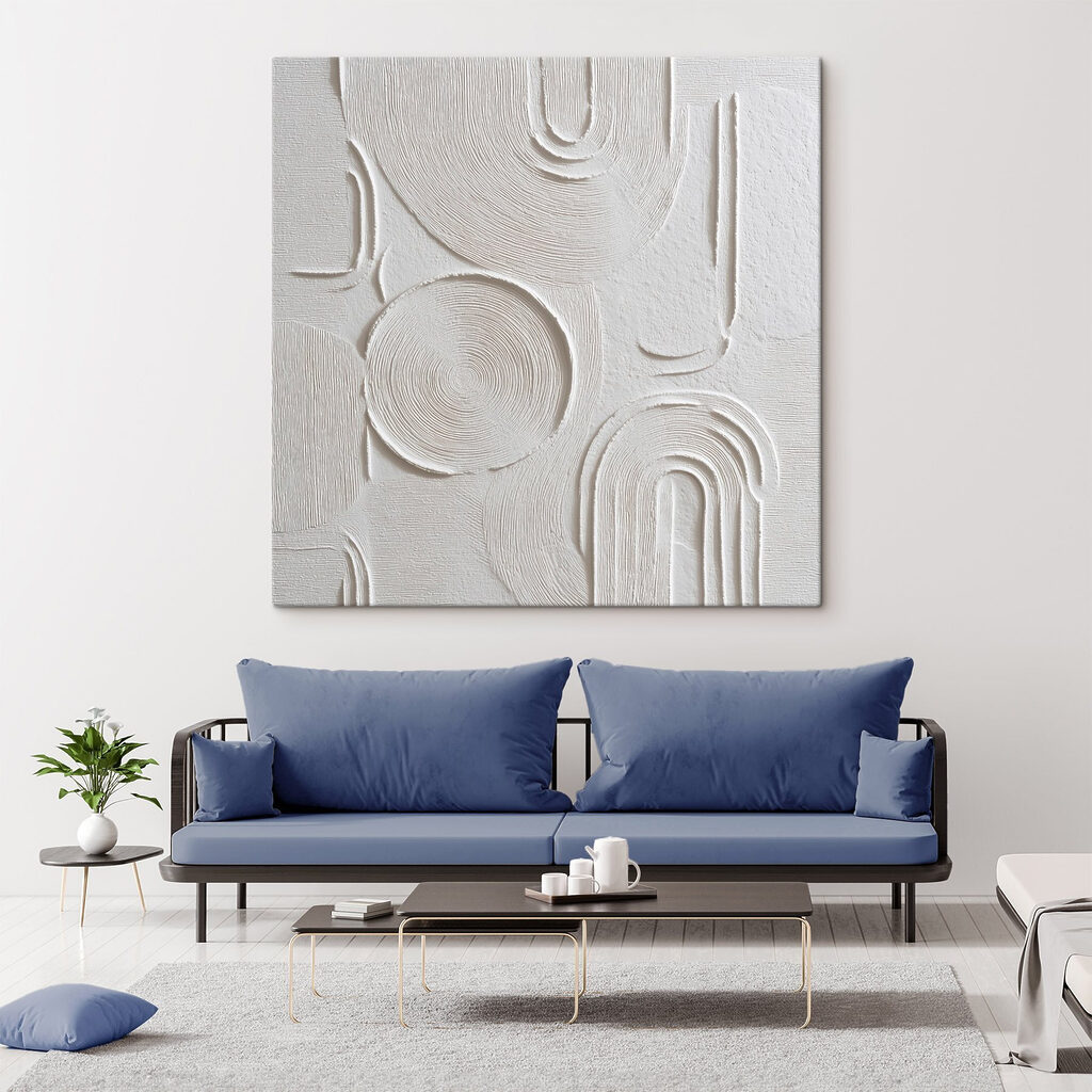White and grey art White and grey art