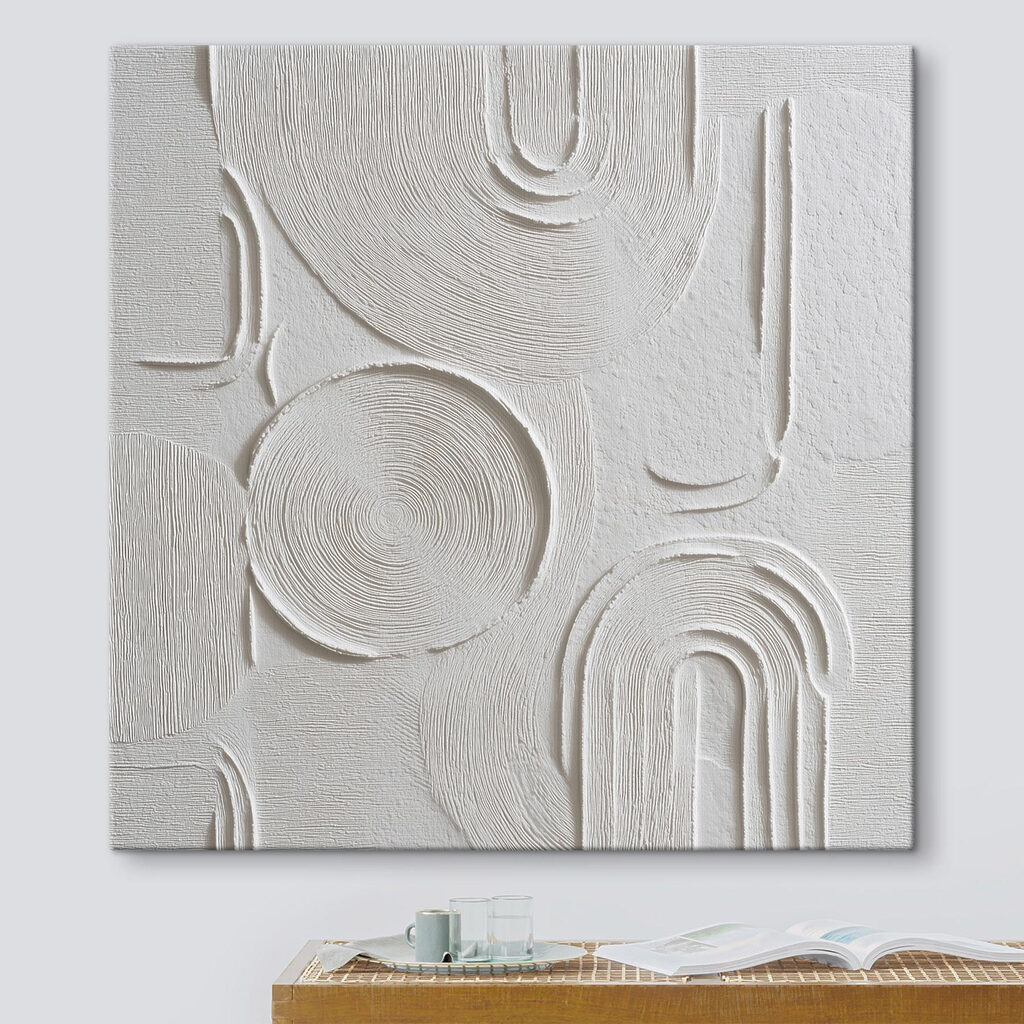 White and grey art White and grey art