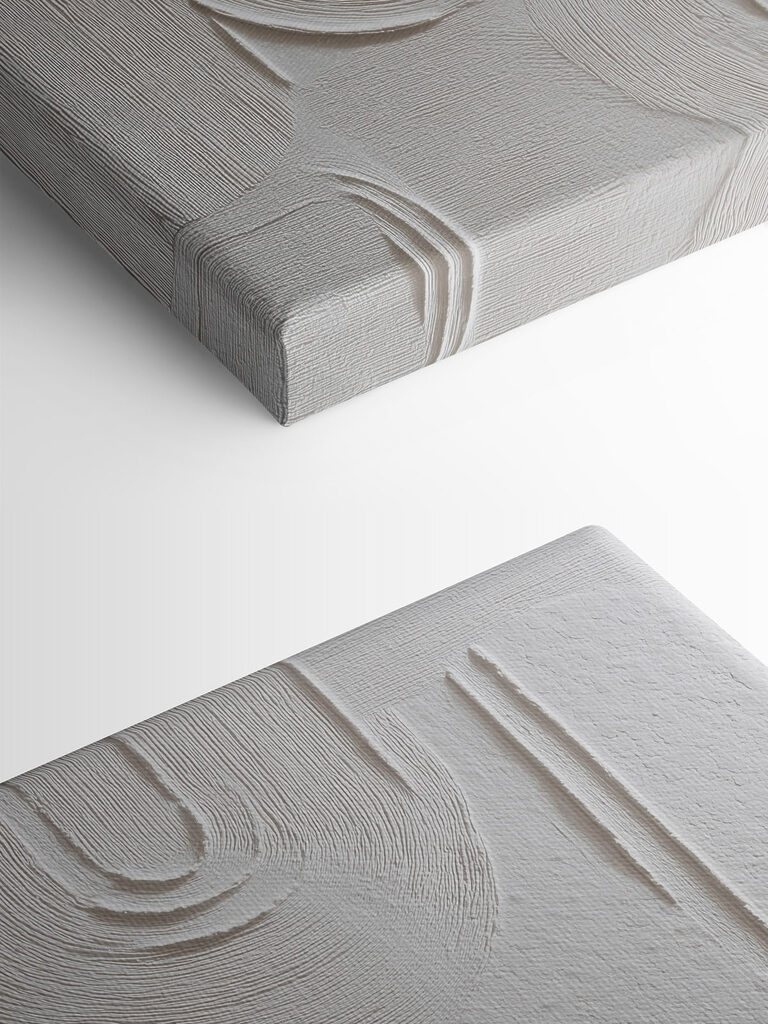 White and grey art White and grey art