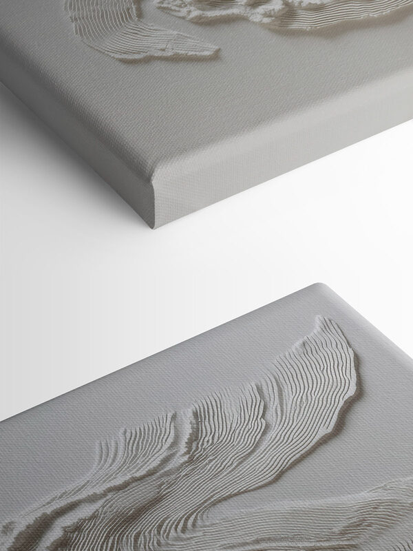 White fabric with a wavy pattern White fabric with a wavy pattern