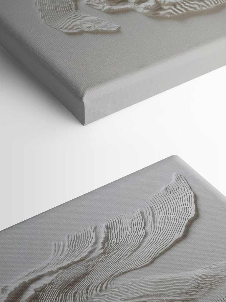 White fabric with a wavy pattern White fabric with a wavy pattern