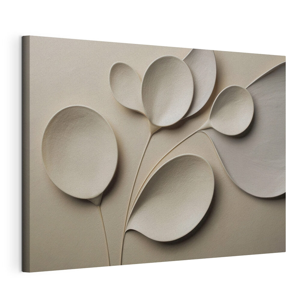 Group of white spoons
