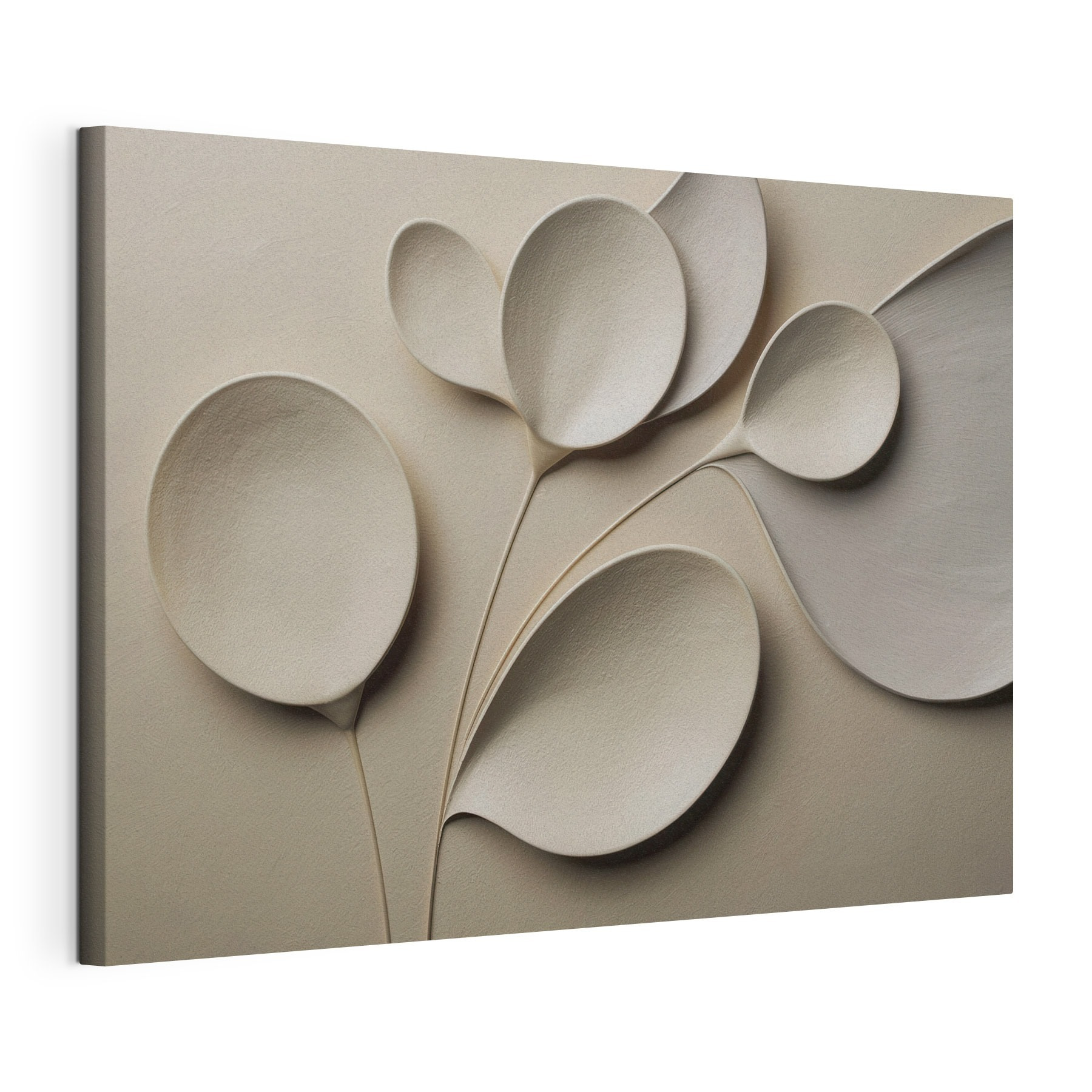 Group of white spoons
