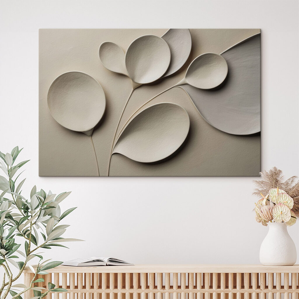 Group of white spoons