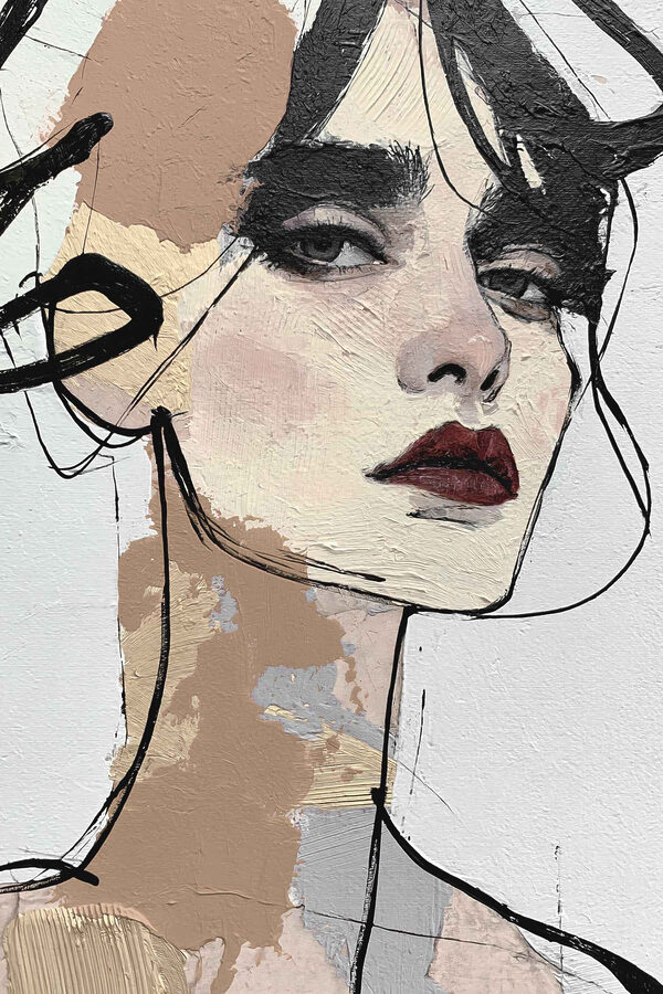 Painting of a woman Painting of a woman