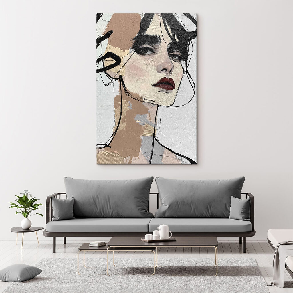 Painting of a woman Painting of a woman