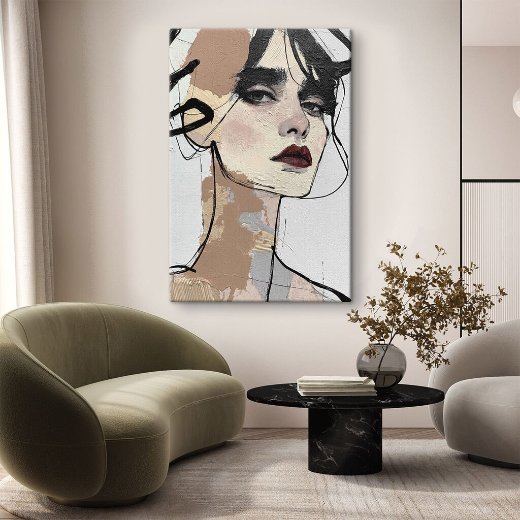 Painting of a woman Painting of a woman