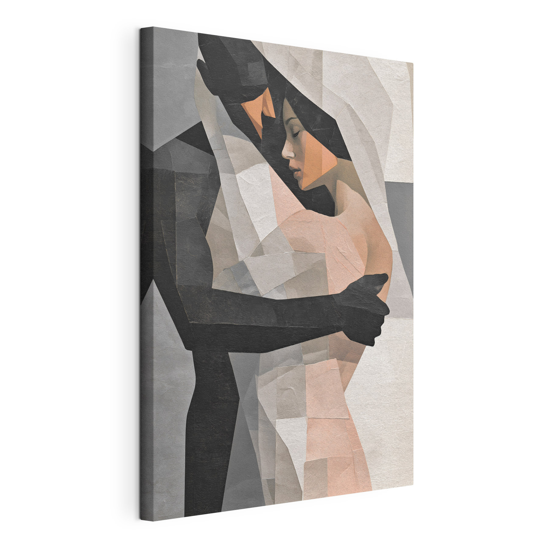 Man and woman hugging