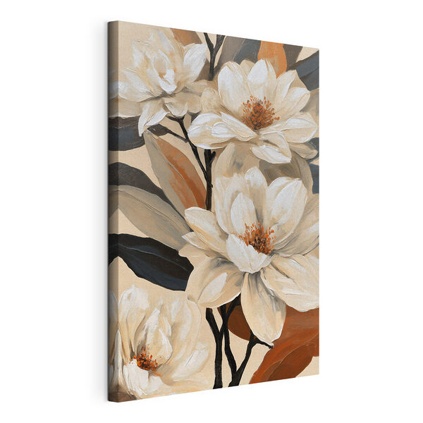 Painting of white flowers Painting of white flowers