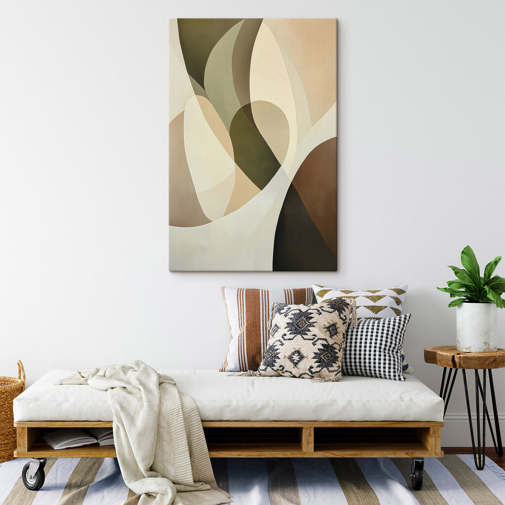 Fluid shapes in soft earth tones Fluid shapes in soft earth tones