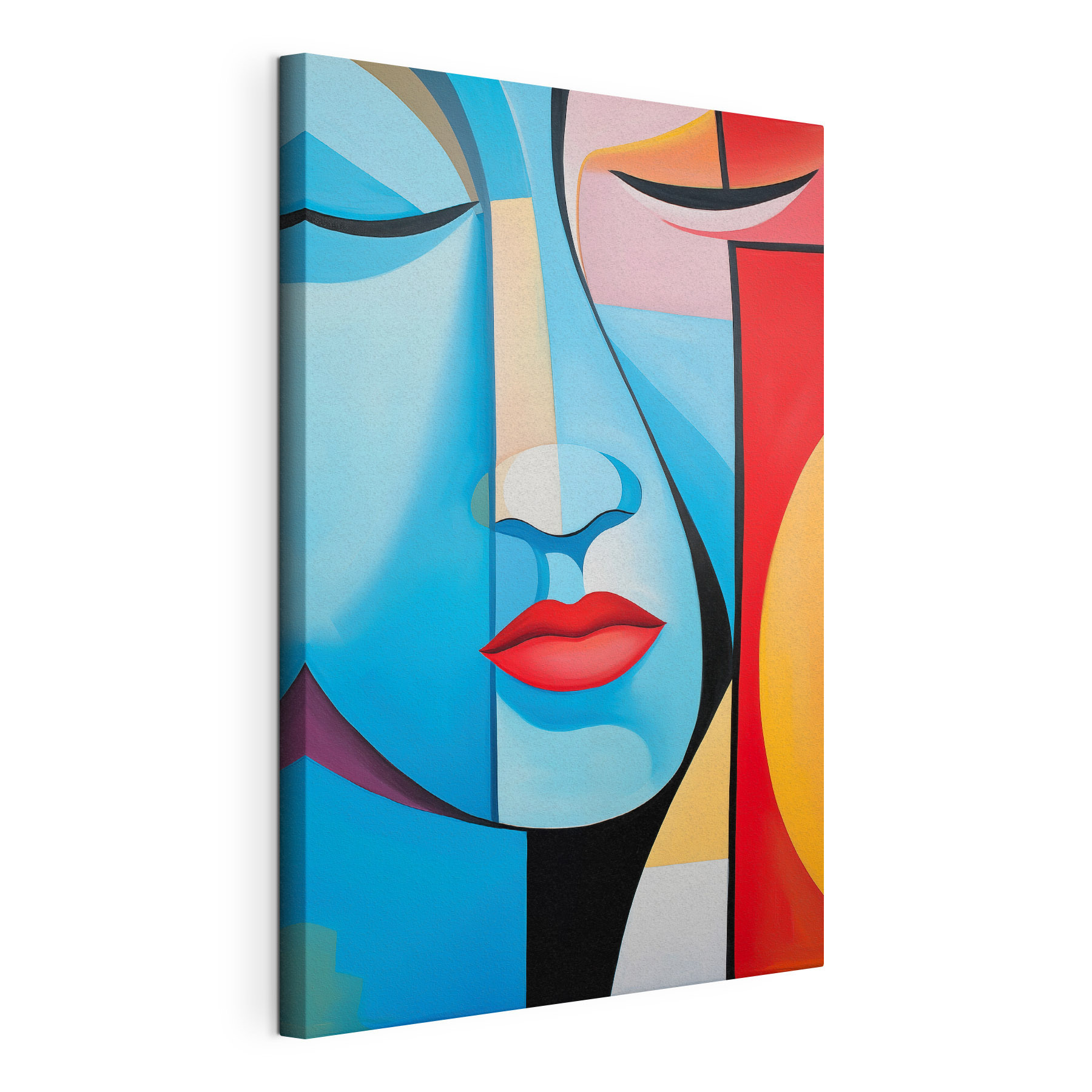 Painting of a woman's face Painting of a woman's face
