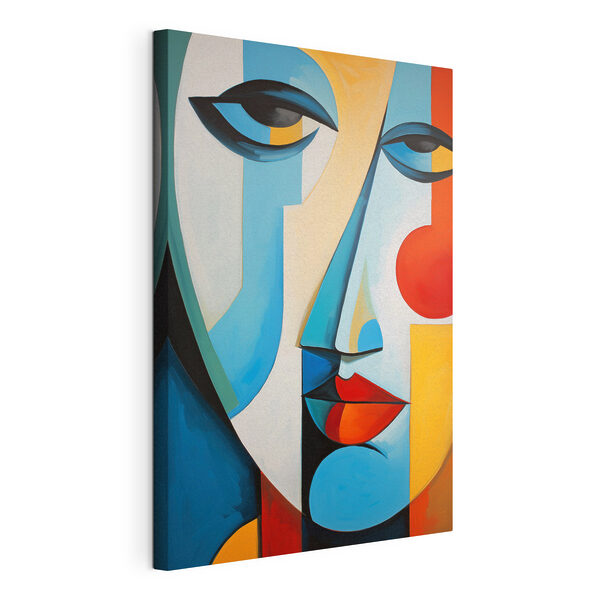Painting of a woman's face