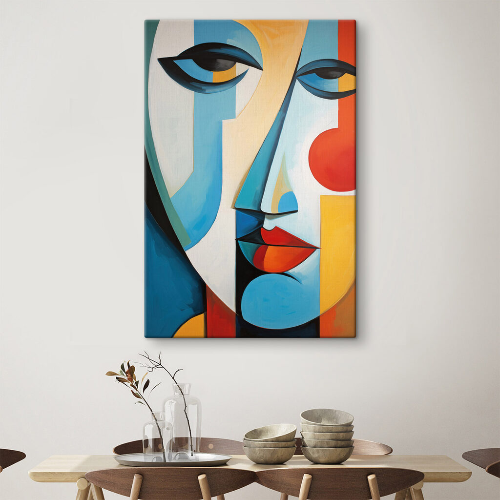 Painting of a woman's face