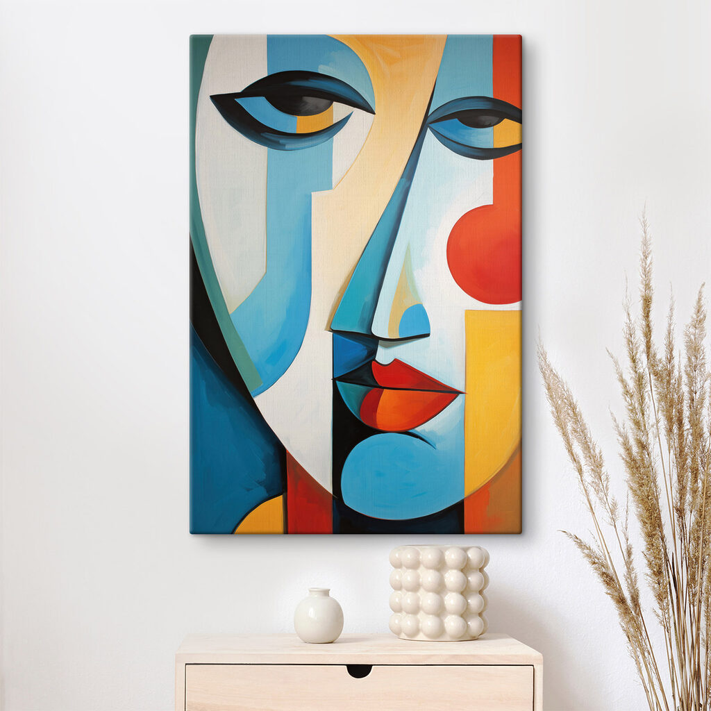 Painting of a woman's face