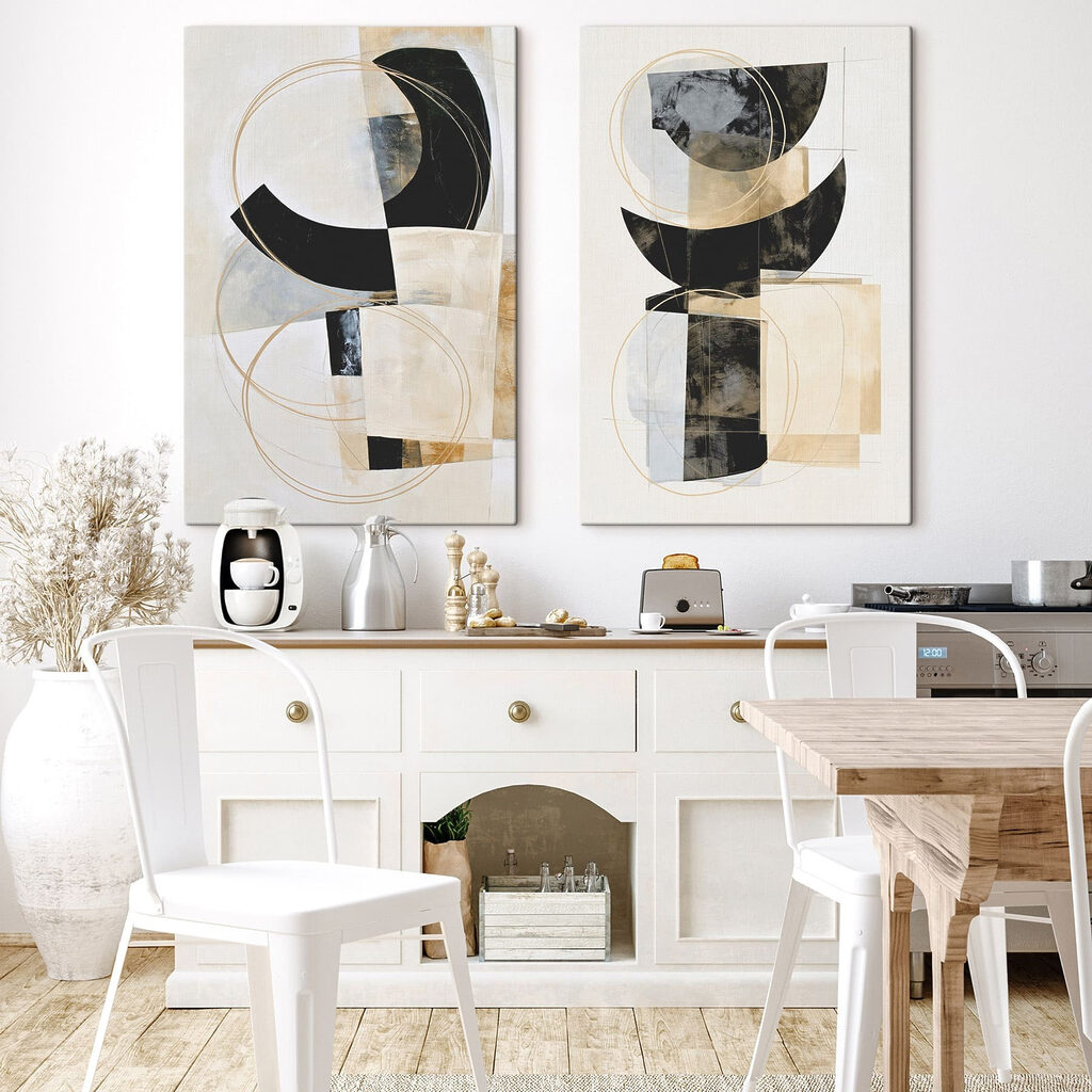 Painting of a couple of circles and a couple of circles Painting of a couple of circles and a couple of circles