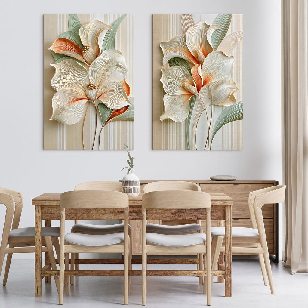Elegant floral design in soft colors
