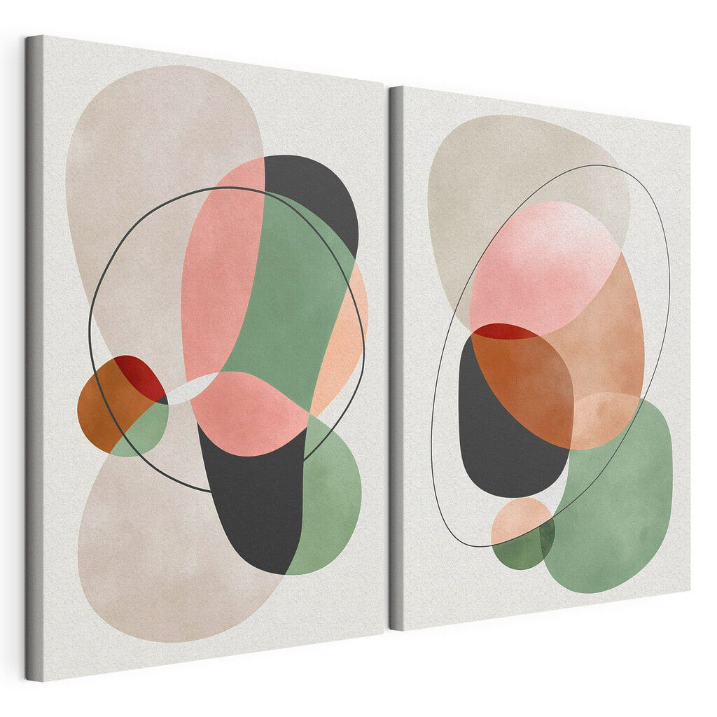 Abstract shapes in soft colors Abstract shapes in soft colors
