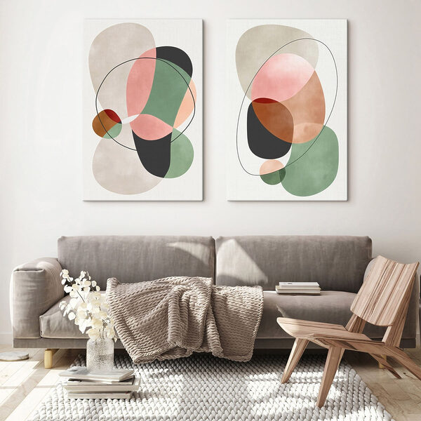 Abstract shapes in soft colors Abstract shapes in soft colors