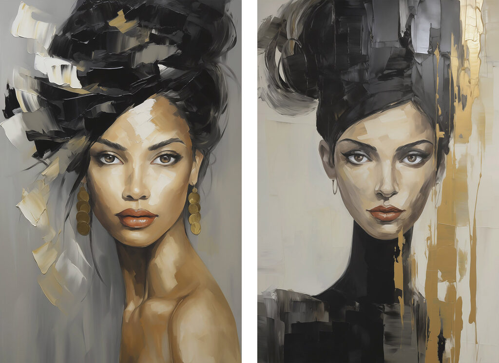 Painting of a woman Painting of a woman