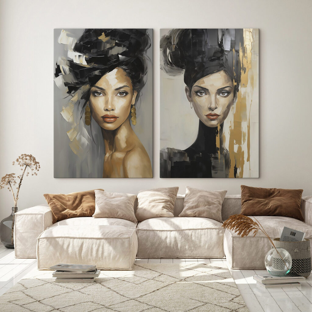 Painting of a woman Painting of a woman