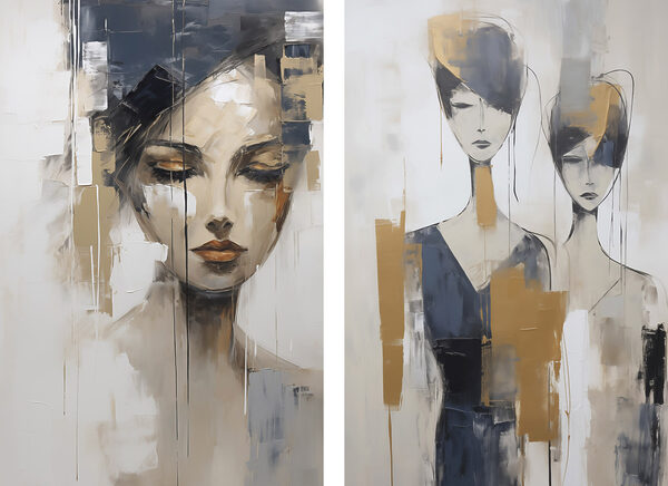 Painting of a woman Painting of a woman