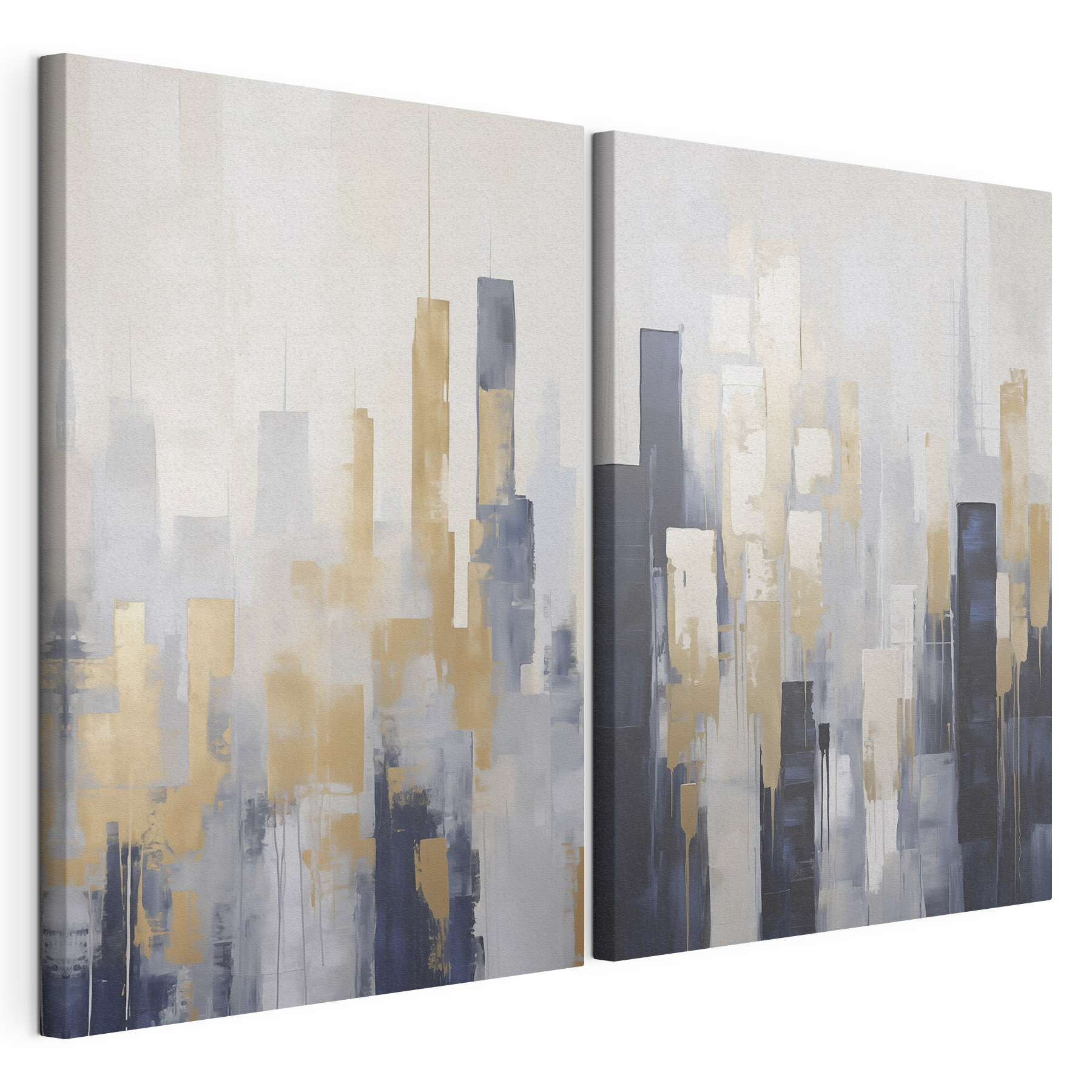 Painting of a city Painting of a city