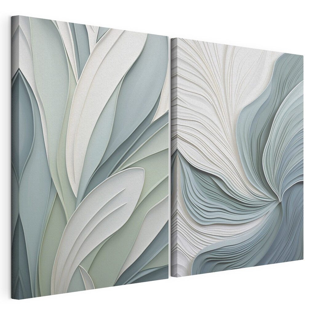 Soft curves in serene colors Soft curves in serene colors